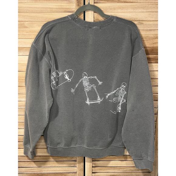 Project Social T x Urban Outfitters Skateboarding Skeletons Crewneck sz. SM/MED - Picture 2 of 6